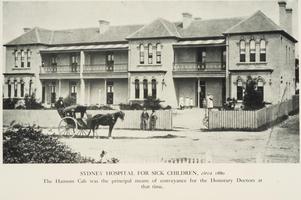 Sydney Hospital for Sick Children at first premises in Glebe Point Road, Glebe, Photo courtesy of the Royal Alexandra Hospital for Children Archives, Copyright Royal Alexandra Hospital for Children Archives