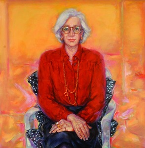 Portrait of Professor Susan Dorsch 1996 by Janet Dawson, oil on canvas, commissioned by the University of Sydney 1996, the University of Sydney Art Collection, Â© Janet Dawson Licensed by VISCOPY, Australia, 2006, Copyright held by image owner