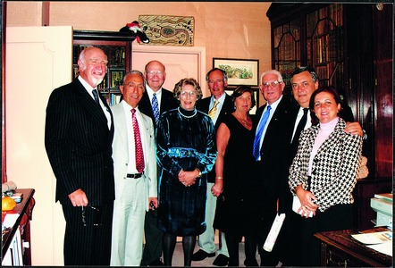 Professor John E de Burgh Norman, Professor Madjid Samii, Professor Al Rhoton, Mrs Verity Norman, Professor Peter Reilly, Adrienne Dan, Noel Dan, Professor and Mrs Necmettin Pamir, Copyright University of Sydney