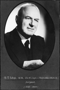 Ben Edye. Photo courtesy of Royal Prince Alfred Hospital Museum and Archives, Copyright University of Sydney