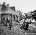 William Wright and friends at Drummoyne Park, in garden.