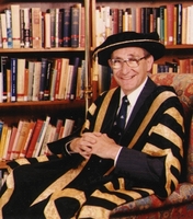 Peter Baume in Chancellors robes