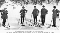 The Kiandra party on returning to the Hotel Kosciusko