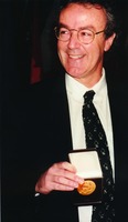 Simon Chapman receiving his World Health Organization medal