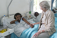 Catherine Hamlin with fistula patient