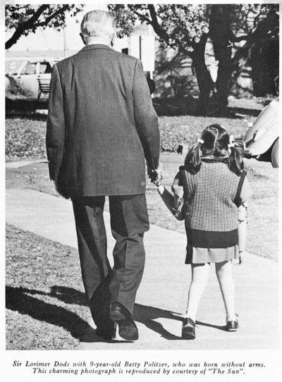 Lorimer Dods with nine year old girl